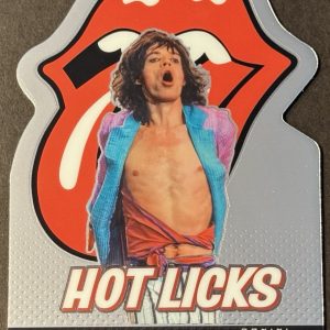 2025 PANINI PRIZM ROLLING STONES HOT LICKS SILVER MICK JAGGER DIE-CUT INSERT#3