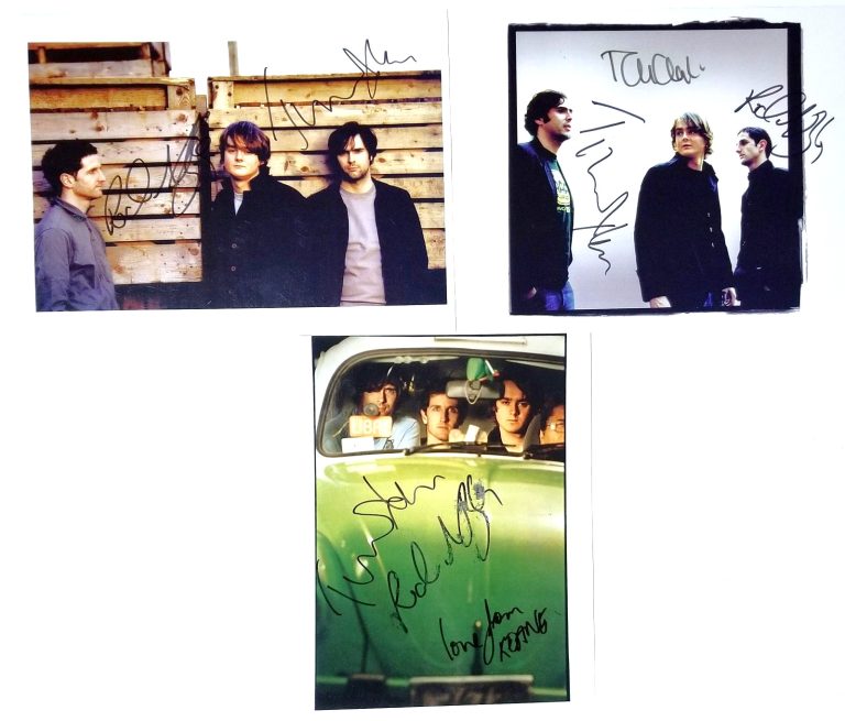 KEANE band REAL hand SIGNED Lot Set of 3 Photos COA Autographed