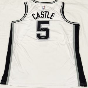 Stephon Castle Signed Autographed San Antonio Spurs Jersey PSA/DNA COA