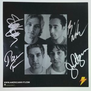 American Hi-Fi band HAND SIGNED Self-Titled Album Promo Flat #1 COA Veruca Salt