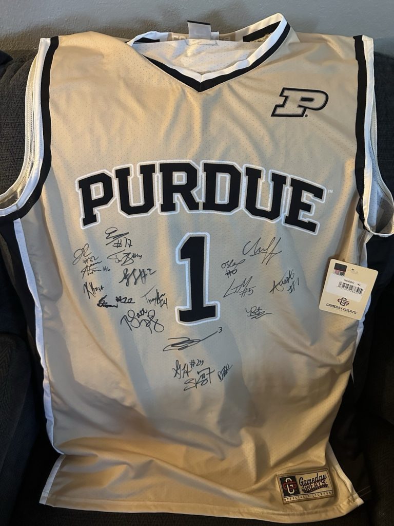 2025-2026 Team SIGNED Purdue Boilermakers Jersey XL Braden Smith Matt Painter ++