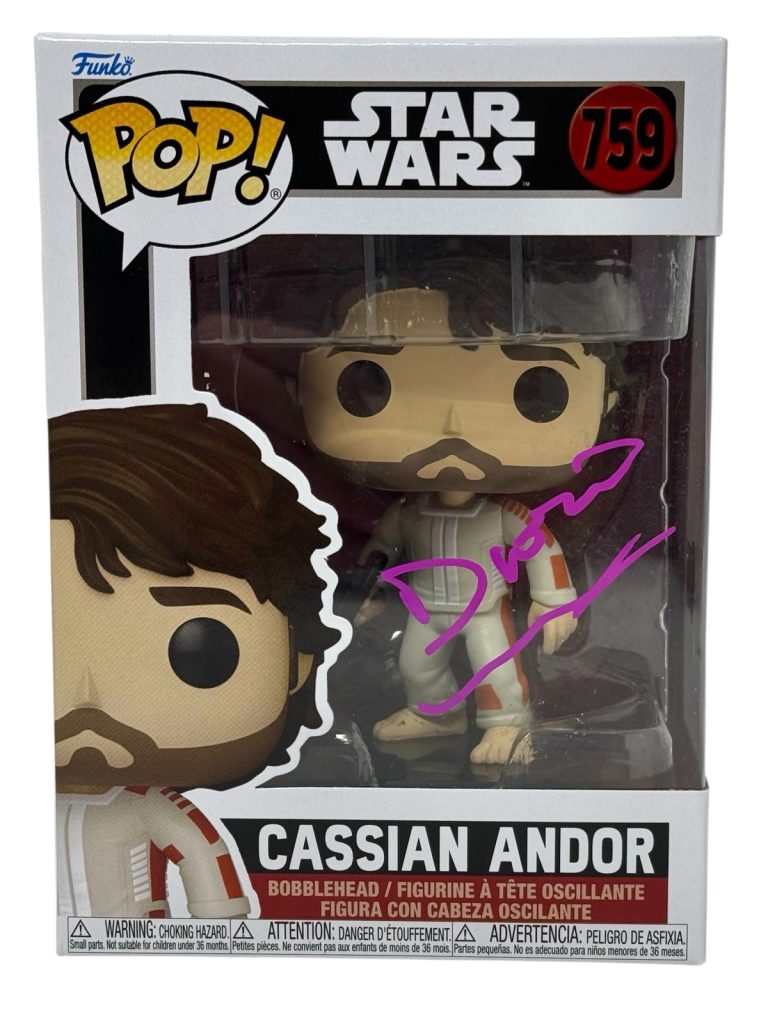 Diego Luna Signed Star Wars Cassian Andor Funko Pop 759 Autograph Beckett COA
