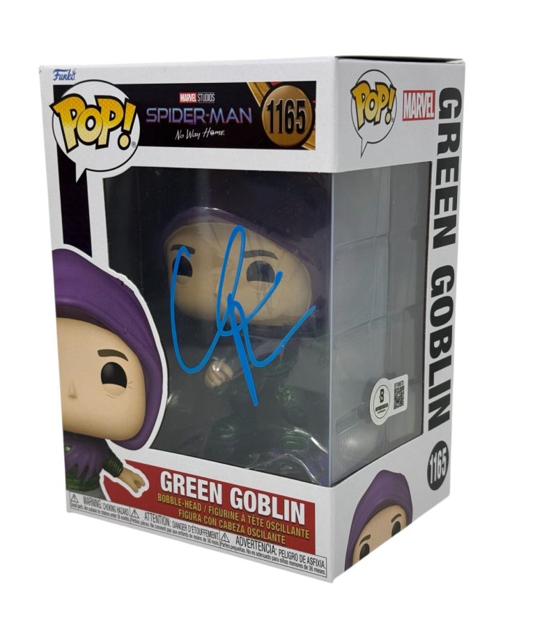 Willem Dafoe Signed Spider-Man Green Goblin Funko Pop Marvel Autograph Beckett