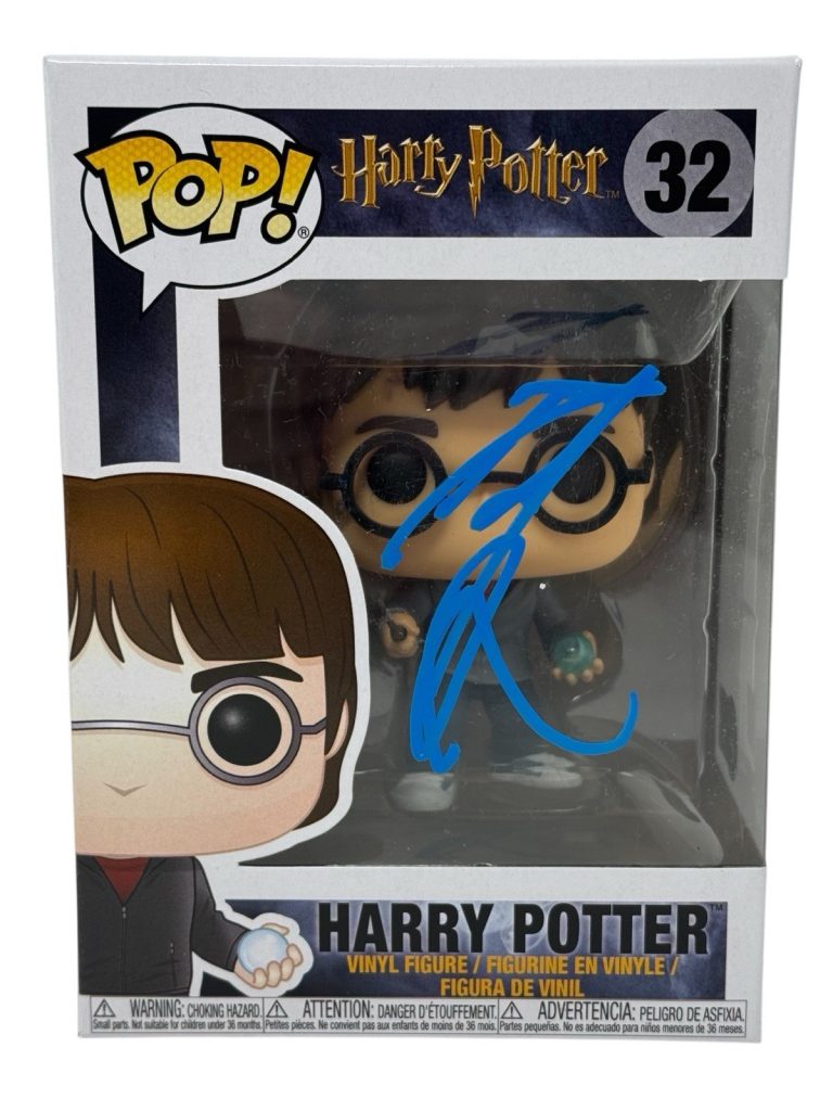 Daniel Radcliffe Signed Autograph Harry Potter Funko Pop #32 Figure Beckett COA
