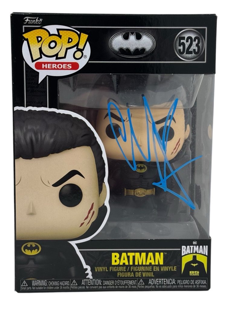 Christian Bale Signed Autograph Batman Funko Pop 523 The Dark Knight Beckett COA