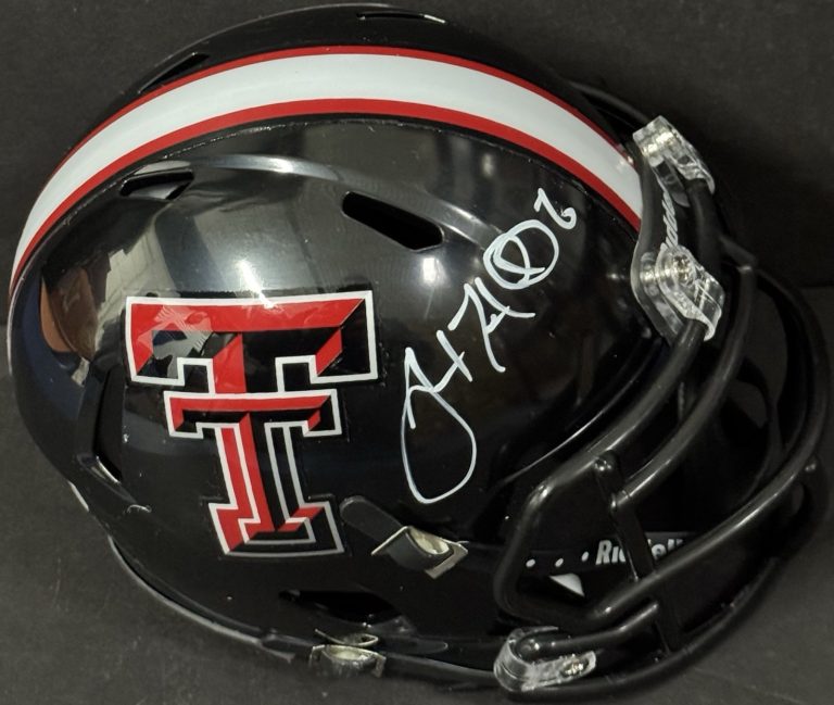 Graham Harrell Signed Autographed Texas Tech Red Raiders Mini Helmet PSA/DNA COA