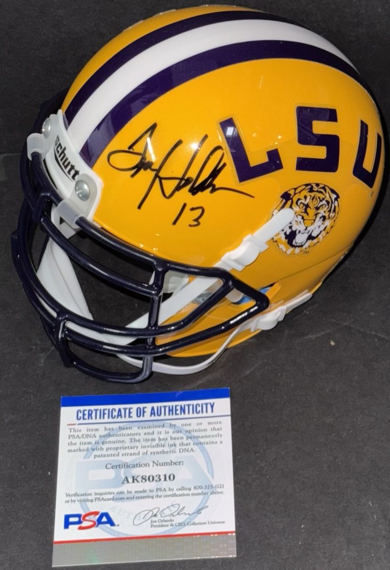 Tommy Hodson Signed Autographed LSU Tigers Mini Helmet PSA/DNA COA
