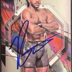 Khalil Rountree Jr Signed 2024 Topps Finest Common Base UFC Card BAS Beckett