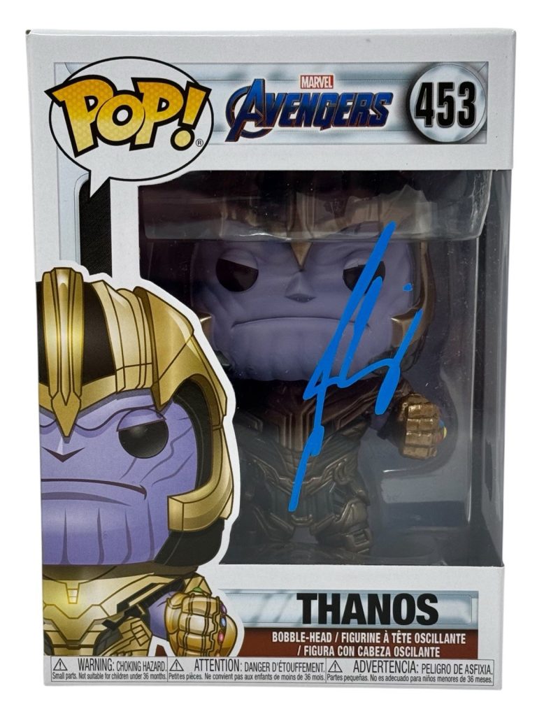 Josh Brolin Signed Funko Pop Marvel Avengers Thanos 453 Autograph Beckett COA