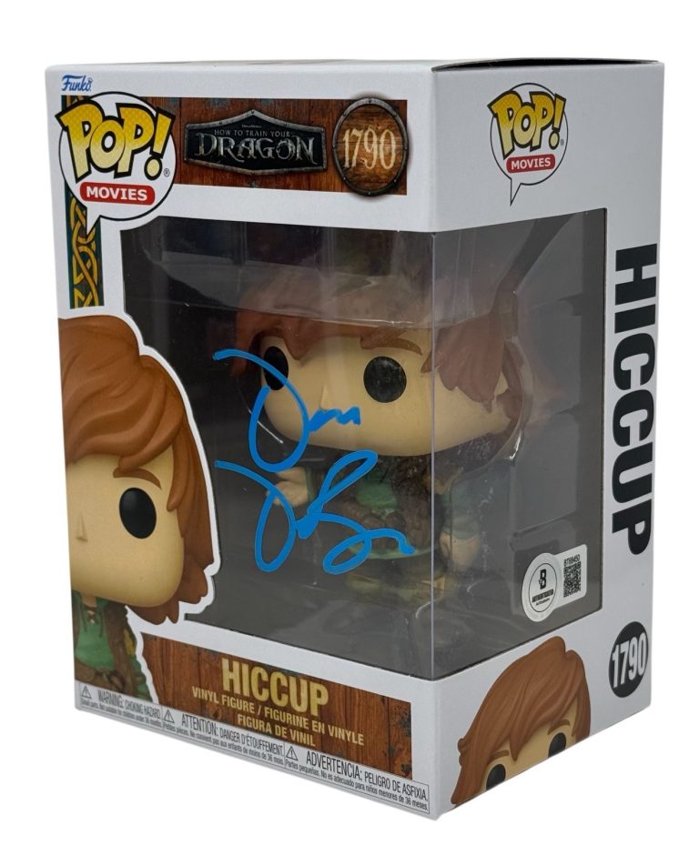 Dean DeBlois Signed Autograph How To Train Your Dragon Hiccup Funko Pop BAS COA