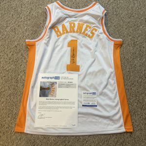 TENNESSEE VOLUNTEERS- RICK BARNES SIGNED AUTOGRAPH JERSEY ACOA BASKETBALL COACH