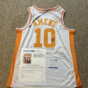 TENNESSEE VOLUNTEERS- NATE AMENT SIGNED AUTOGRAPH JERSEY ACOA LETTER COA NBA