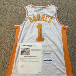 TENNESSEE VOLUNTEERS- RICK BARNES SIGNED AUTOGRAPH JERSEY ACOA BASKETBALL COACH