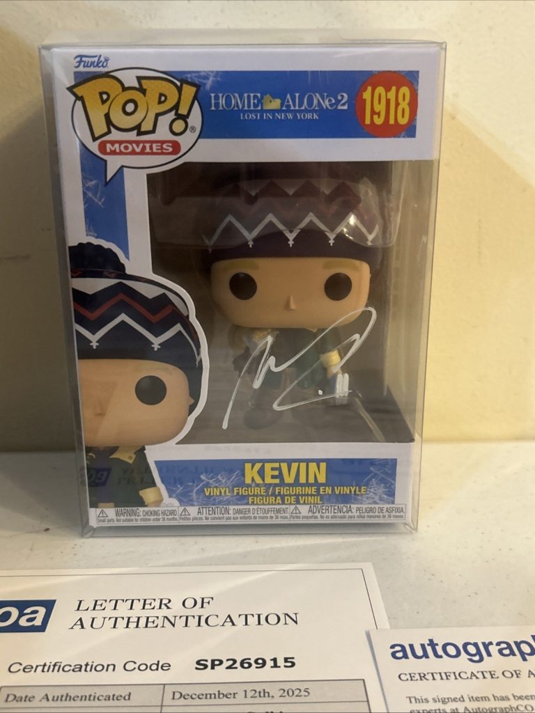MACAULAY CULKIN SIGNED AUTOGRAPH HOME ALONE  2 FUNKO POP ACOA COA KEVIN