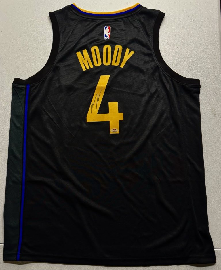 Moses Moody Signed Autographed Golden State Warriors Jersey PSA/DNA COA