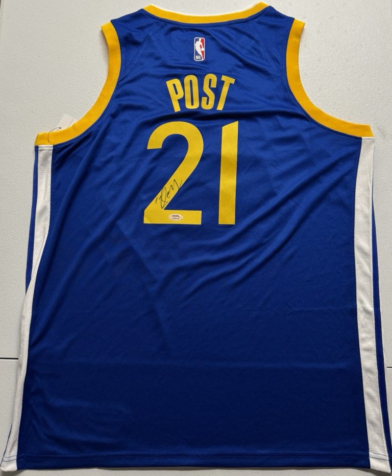 Quinten Post Signed Autographed Golden State Warriors Jersey PSA/DNA COA