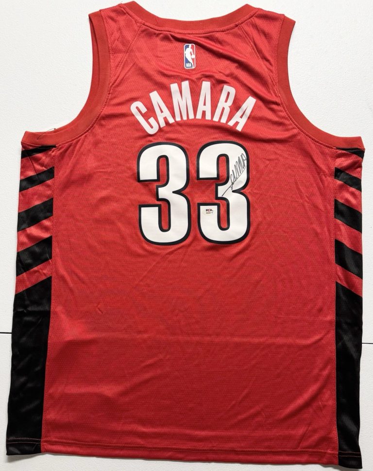 Toumani Camara Signed Autographed Portland Trail Blazers Jersey PSA/DNA COA