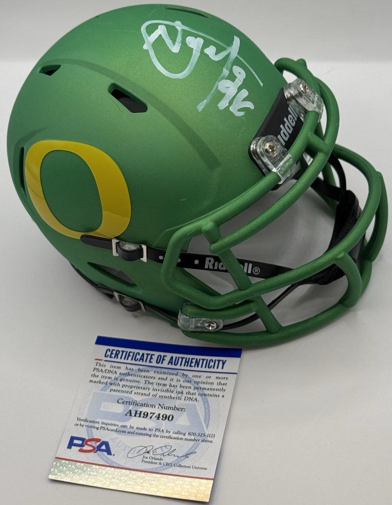 Haloti Ngata Signed Autographed Oregon Ducks Mini Helmet PSA/DNA COA CHOF 2025