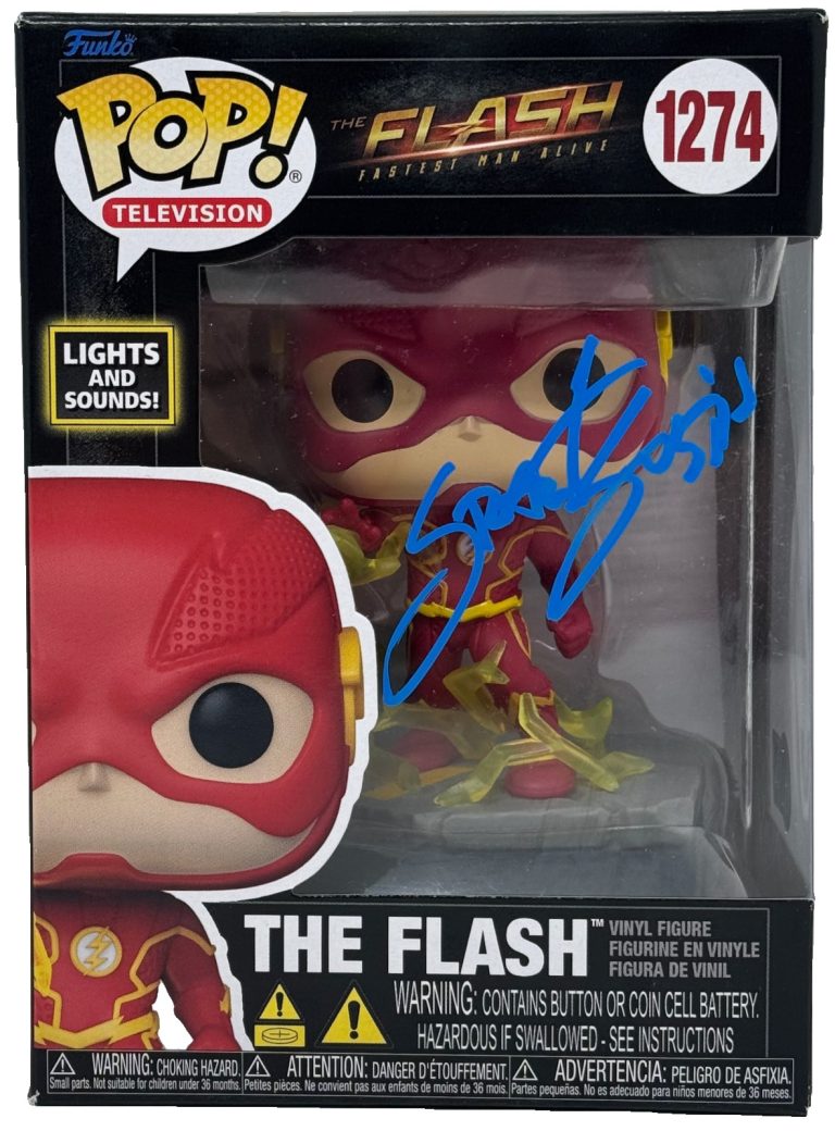Grant Gustin Signed Autograph The Flash Funko Pop 1274 DC Figure Beckett COA