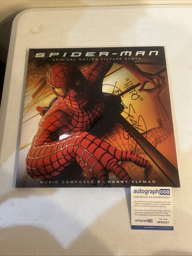 JOSEY SCOTT SIGNED AUTOGRAPH SPIDER-MAN VINYL ALBUM ACOA RECORD HERO SOUNDTRACK