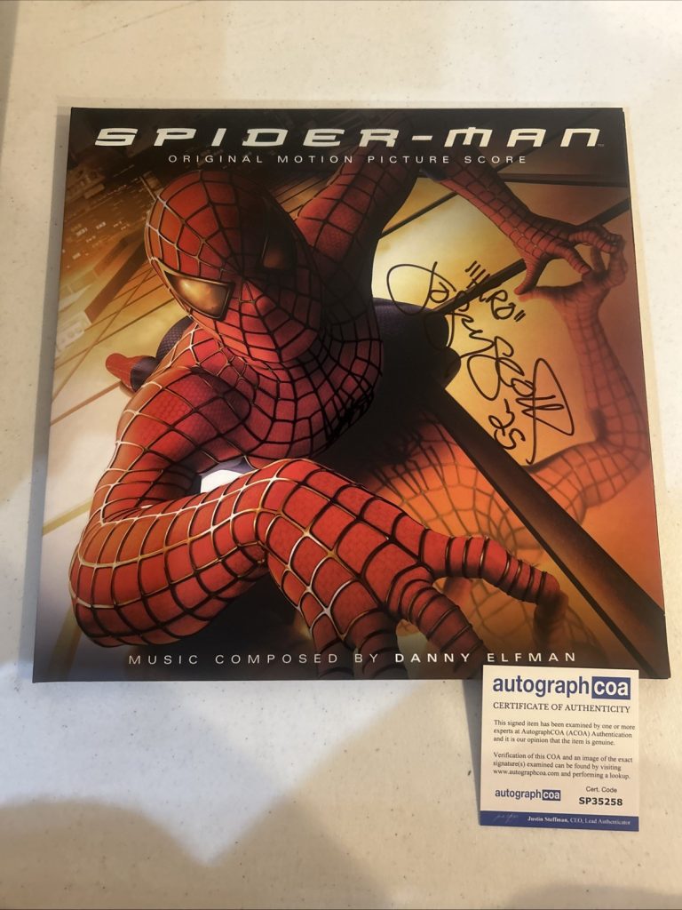 JOSEY SCOTT SIGNED AUTOGRAPH SPIDER-MAN VINYL ALBUM ACOA RECORD HERO SOUNDTRACK
