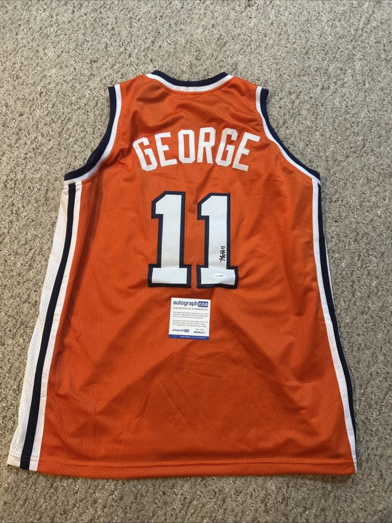 SYRACUSE ORANGE- NAITHAN GEORGE SIGNED AUTOGRAPH JERSEY ACOA BASKETBALL CUSE