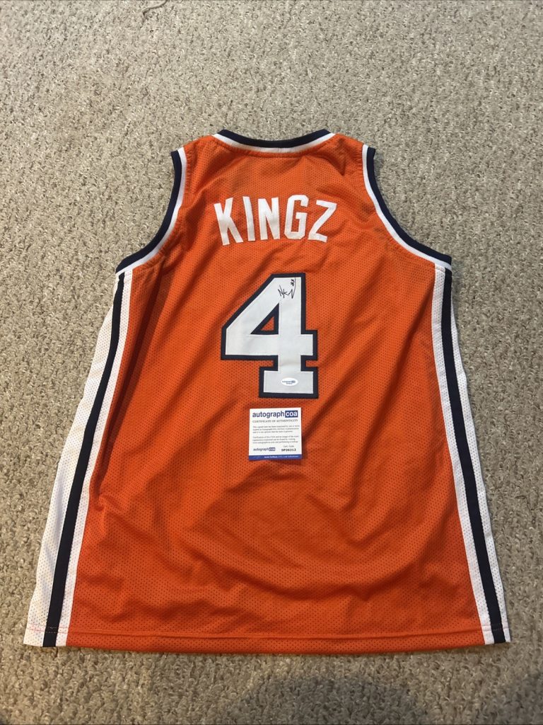 SYRACUSE ORANGE- NATE KINGZ SIGNED AUTOGRAPH JERSEY ACOA BASKETBALL CUSE