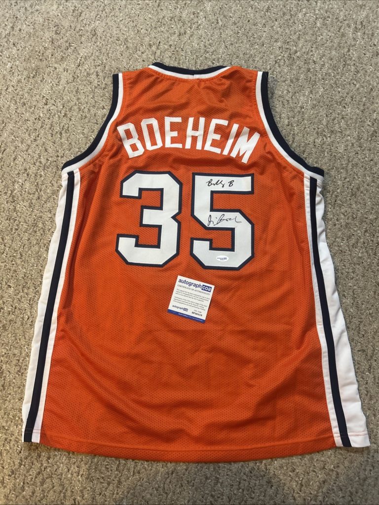 SYRACUSE ORANGE- BUDDY & JIM BOEHEIM SIGNED AUTOGRAPH JERSEY ACOA BASKETBALL