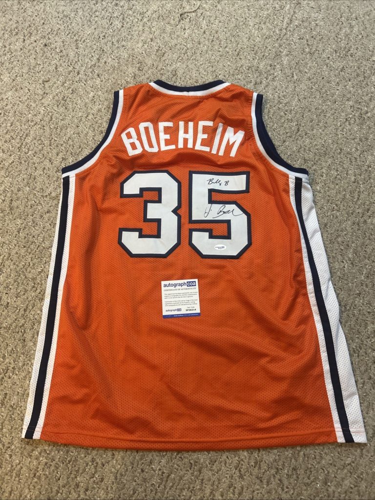 SYRACUSE ORANGE- BUDDY & JIM BOEHEIM SIGNED AUTOGRAPH JERSEY ACOA BASKETBALL