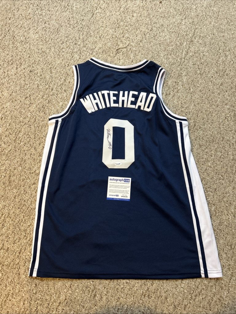 DUKE BLUE DEVILS- DARIQ WHITEHEAD SIGNED AUTOGRAPH JERSEY ACOA BASKETBALL
