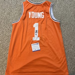 VIRGINA TECH HOKIES- MIKE YOUNG SIGNED AUTOGRAPH JERSEY ACOA BASKETBALL COACH