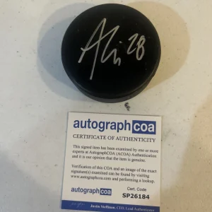 WASHINGTON CAPITALS- ANDREW CRISTALL SIGNED AUTOGRAPH HOCKEY PUCK NHL ACOA