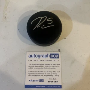 WASHINGTON CAPITALS- RYAN CHESLEY SIGNED AUTOGRAPH HOCKEY PUCK ACOA NHL