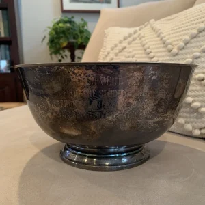 VINTAGE PRESENTATION BOWL GIVEN BY KIDS TO A SYRACUSE BASKETBALL LEGEND