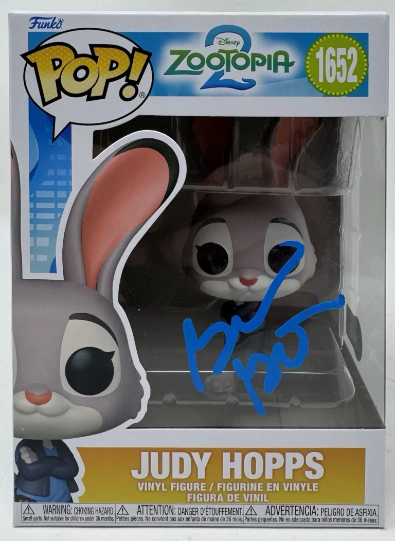 Ginnifer Goodwin Signed Zootopia 2 Judy Hopps Funko Pop 1652 Autograph Beckett