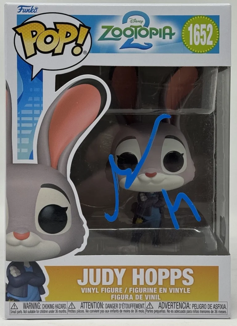 Ginnifer Goodwin Signed Zootopia 2 Judy Hopps Funko Pop 1652 Autograph Beckett