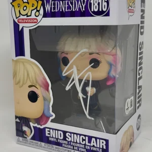 Emma Myers Signed Wednesday Enid Sinclair Funko Pop 1816 Autograph Beckett COA