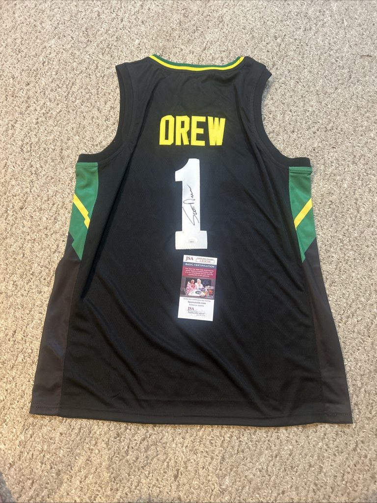 BAYLOR BEARS- SCOTT DREW SIGNED AUTOGRAPH JERSEY JSA COA 2021 CHAMPS BASKETBALL