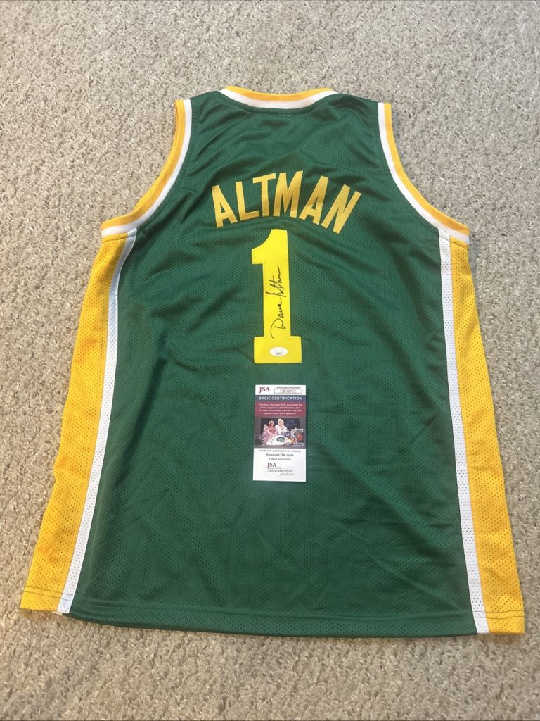 OREGON DUCKS- DANA ALTMAN SIGNED AUTOGRAPH JERSEY JSA COA BASKETBALL COACH