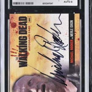 2011 Walking Dead Season 1 Autographs Michael Rooker A13 Signed CGC 8