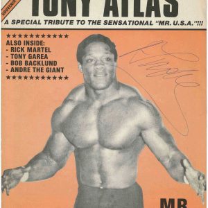 Andre The Giant Signed On the Mat 1979 Magazine Beckett BAS LOA