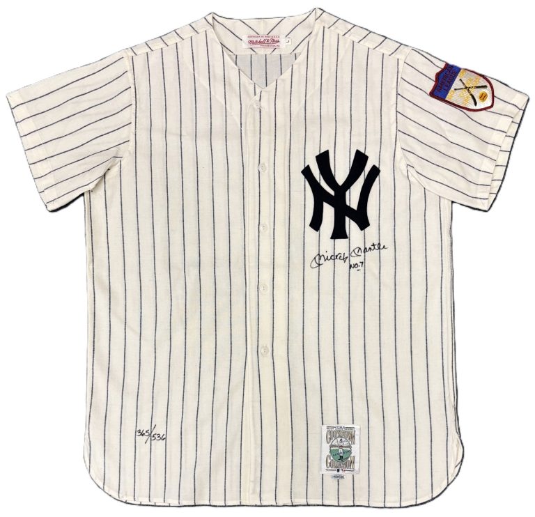 Mickey Mantle Signed 1951 Yankees Jersey /536 No 7 Upper Deck UDA Beckett BAS