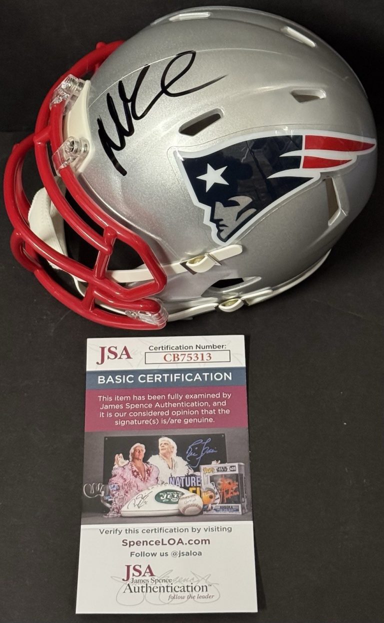 Mike Vrabel Signed Autographed New England Patriots Mini Helmet JSA COA