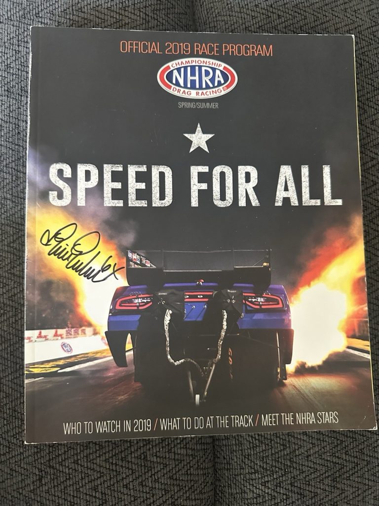 Erica Enders Signed 2019 Season Nhra Program Magazine Pro Stock Car Champion