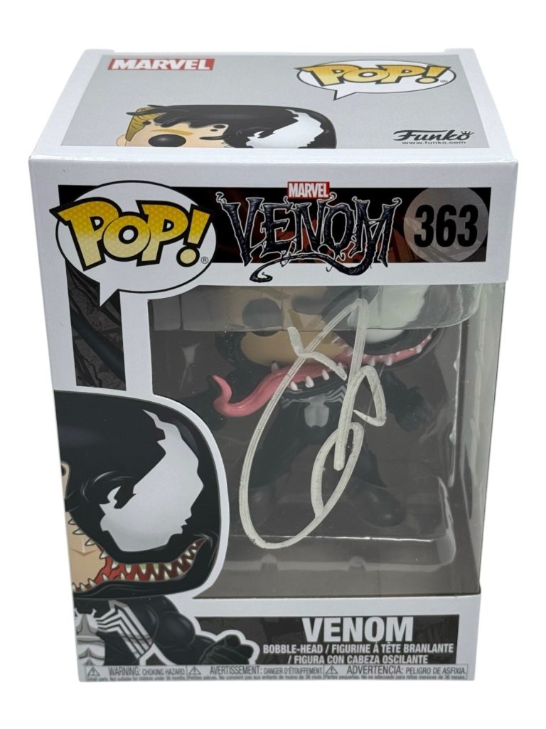 Tom Hardy Signed Venom Funko Pop Marvel Venom 363 Autograph Beckett COA