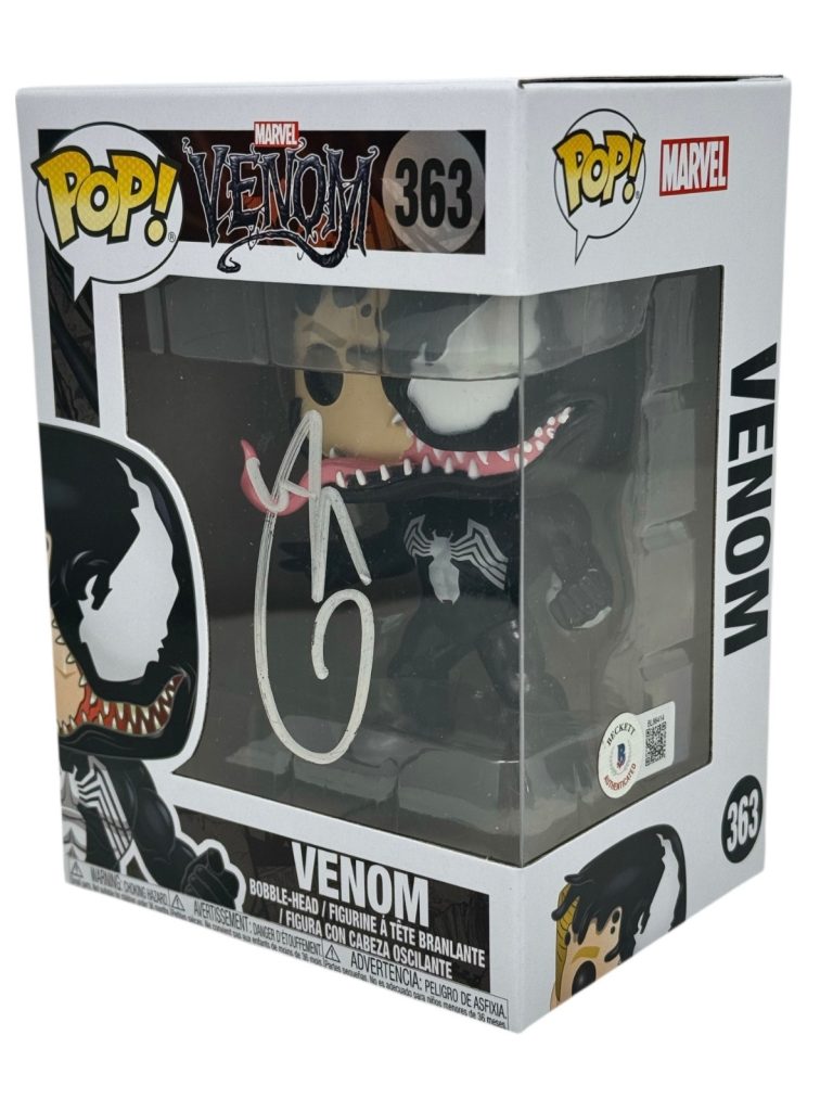 Tom Hardy Signed Autograph Venom Funko Pop Marvel Venom 363 Beckett COA