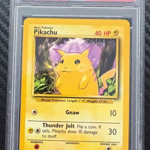 1999 Pokemon Base Set Yellow Cheeks #58 Pikachu PSA 9