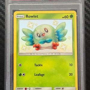 2019 Pokemon Sun Moon #SV2 Hidden Fates Rowlet PSA 9