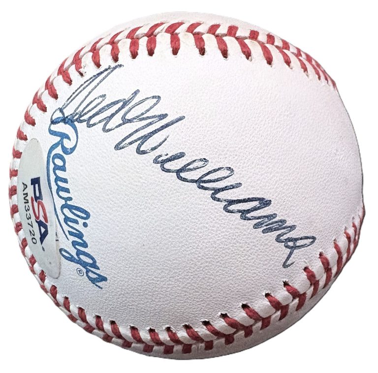 Ted Williams Signed OAL Baseball Red Sox HOF PSA PSA/DNA COA