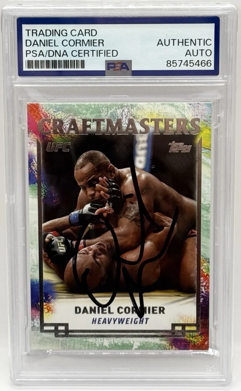Daniel Cormier Signed 2024 Topps Knockout Craftmasters UFC Card PSA/DNA Slabbed